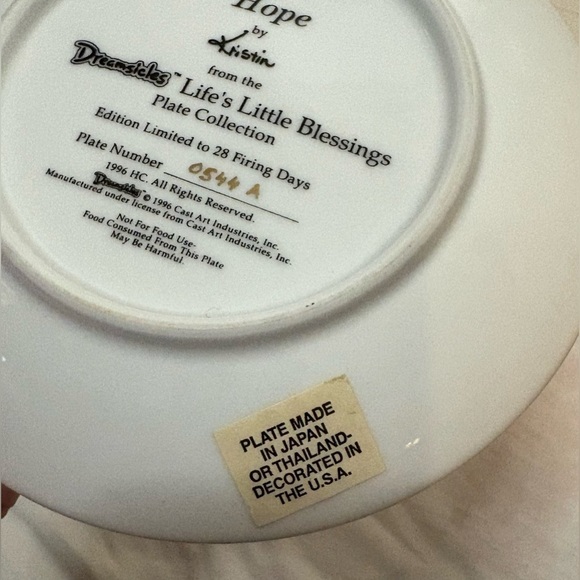 Vintage 1996 The Hamilton Collection. Life’s Little Blessings Collection, Hope - Picture 3 of 4